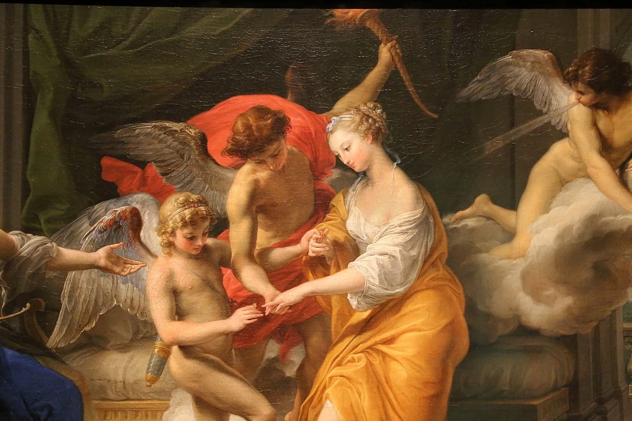 Il matrimonio di Cupido e Psiche - Staatliche Museen, Berlin, dettaglio1, Batoni Pompeo